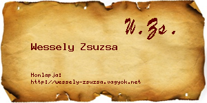 Wessely Zsuzsa névjegykártya